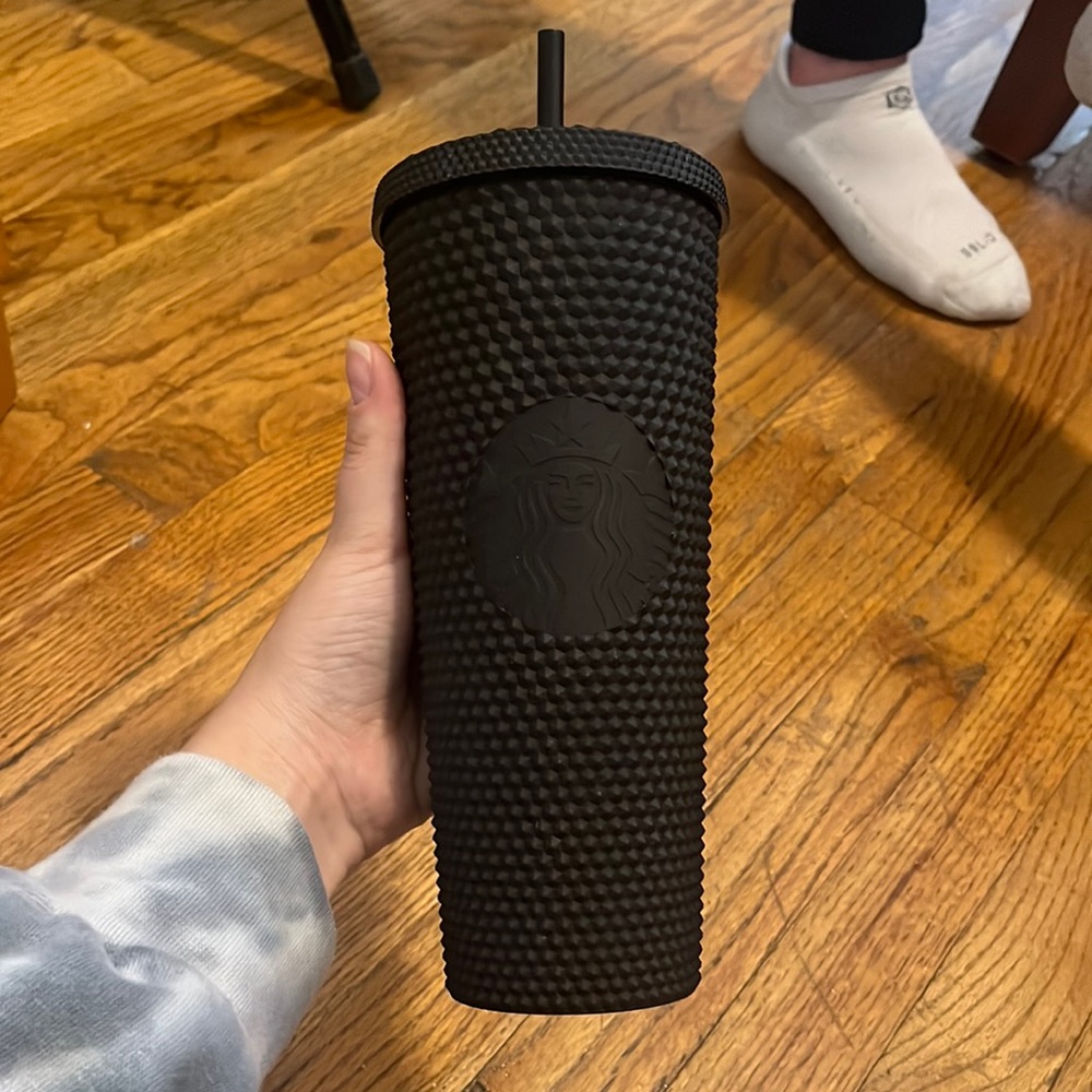 Starbucks black studded 24oz tumbler